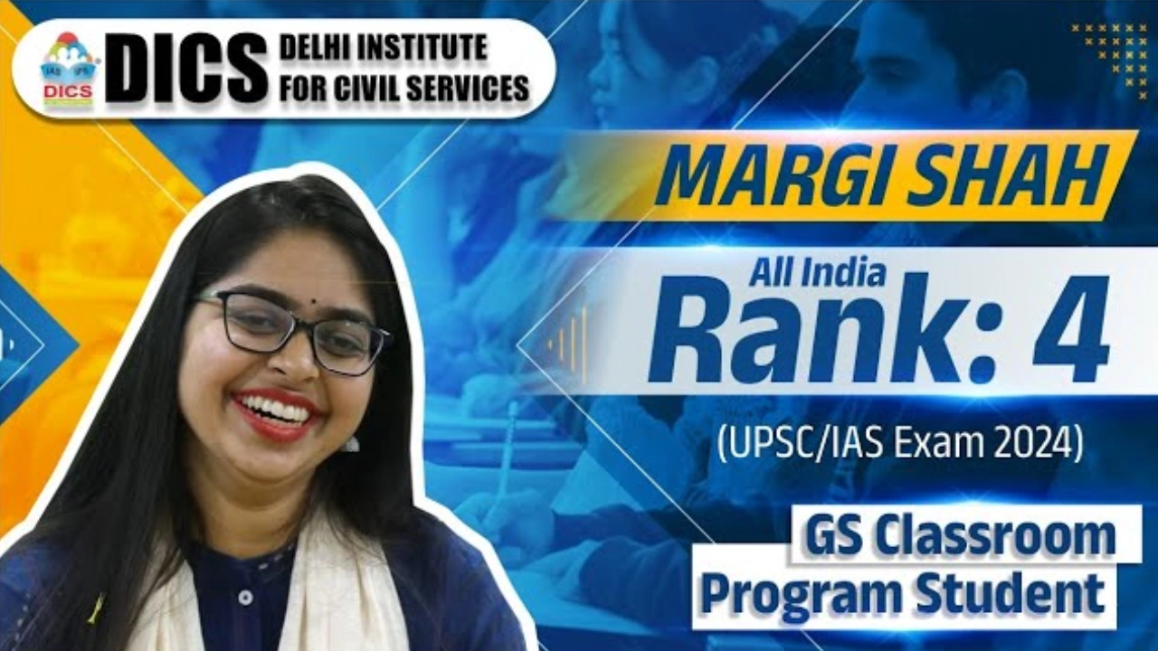 Hear it from our achiever UPSC CSE 2024 ALL INDIA RANK 4TH | SHAH MARGI CHIRAG